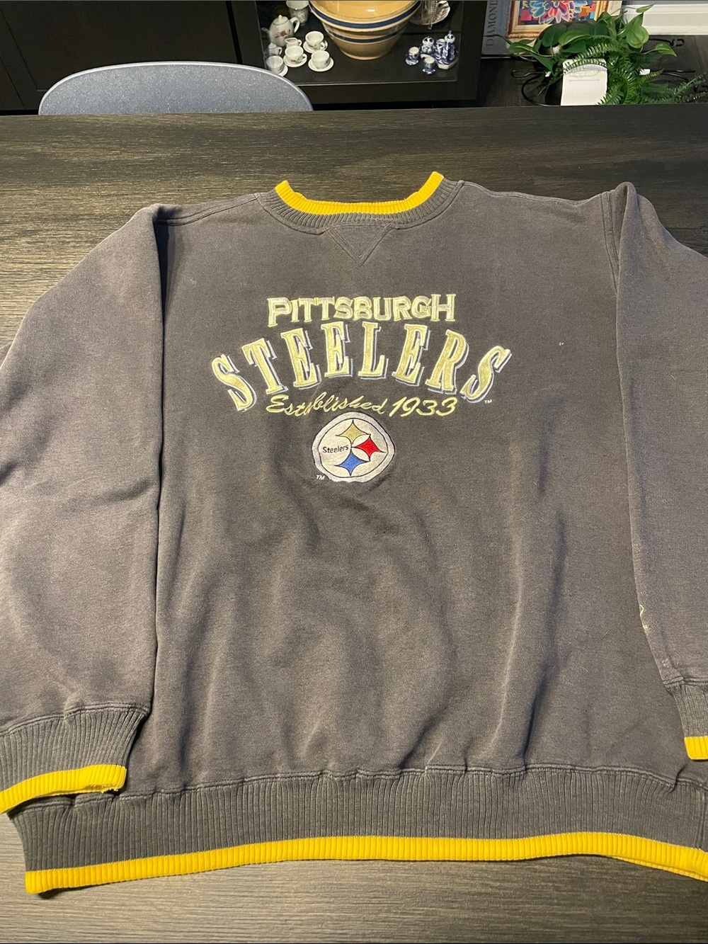 Men's Vintage Steelers Crewneck Sweatshirt